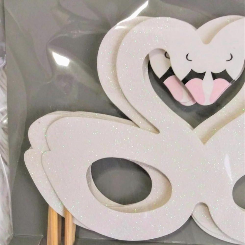 Swan Princess Masquerade Mask Party Glasses